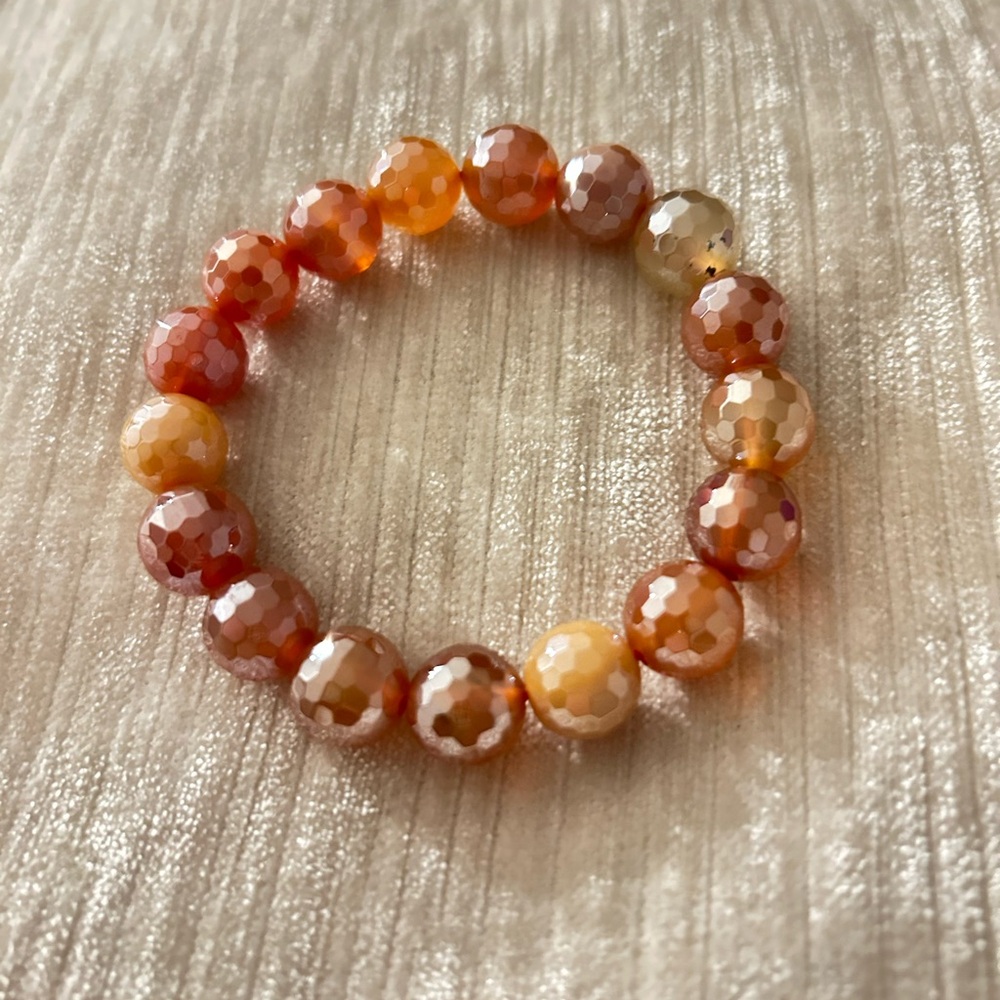 Cherry rose quartz bracelet